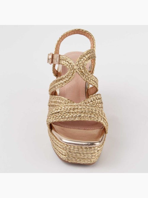 Sandalo Sparto Zeppa Materiale Sintetico Montevita - Kiabi