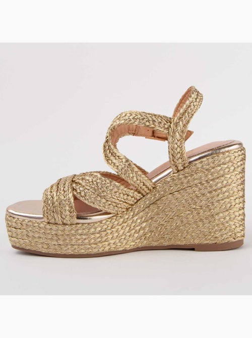 Sandalo Sparto Zeppa Materiale Sintetico Montevita - Kiabi