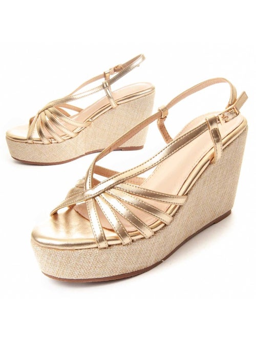 Sandalo Sparto Zeppa Materiale Sintetico Montevita - Kiabi