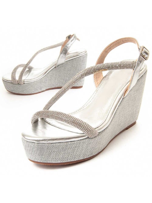 Sandalo Sparto Zeppa Materiale Sintetico Montevita - Kiabi