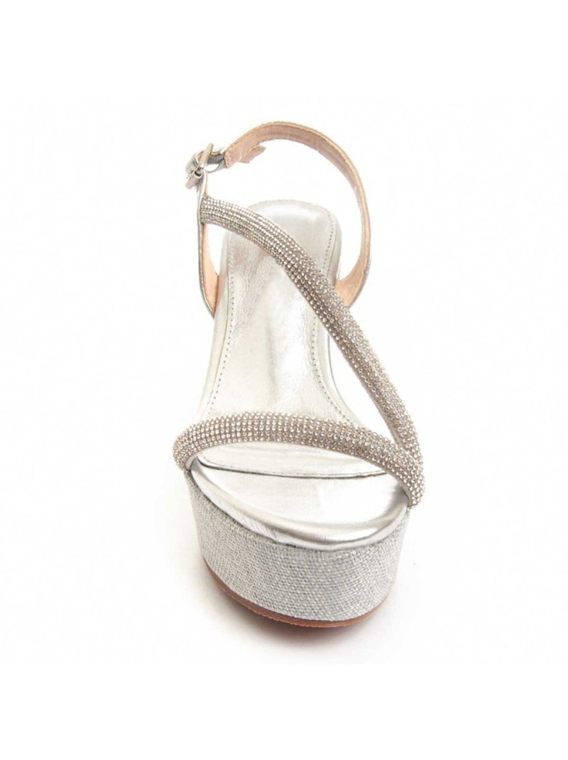 Sandalo Sparto Zeppa Materiale Sintetico Montevita Dorato/Oro - Kiabi
