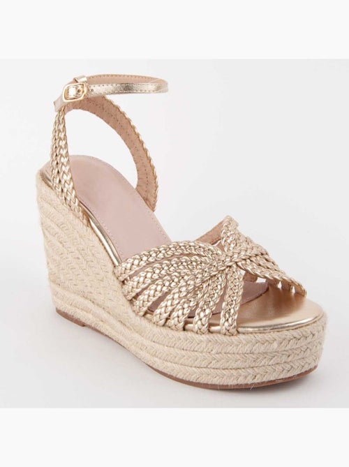 Sandalo Sparto Zeppa Materiale Sintetico Montevita - Kiabi