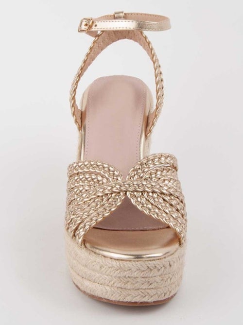 Sandalo Sparto Zeppa Materiale Sintetico Montevita - Kiabi