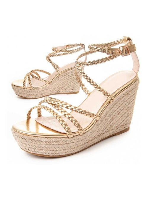 Sandalo Sparto Zeppa Materiale Sintetico Montevita - Kiabi