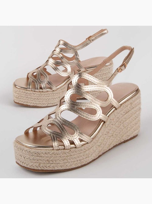 Sandalo Sparto Zeppa Materiale Sintetico Montevita - Kiabi