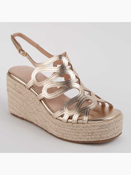 Sandalo Sparto Zeppa Materiale Sintetico Montevita - Kiabi