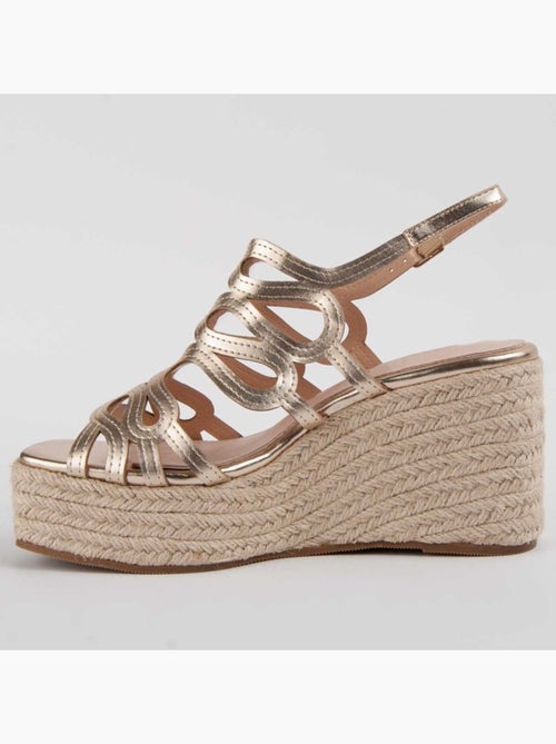 Sandalo Sparto Zeppa Materiale Sintetico Montevita - Kiabi