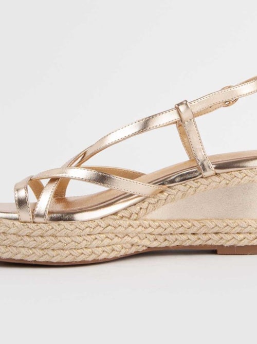 Sandalo Sparto Zeppa Materiale Sintetico Montevita - Kiabi