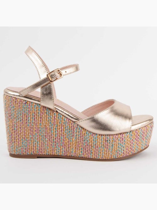 Sandalo Sparto Zeppa Materiale Sintetico Montevita - Kiabi