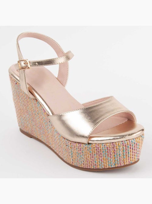 Sandalo Sparto Zeppa Materiale Sintetico Montevita - Kiabi