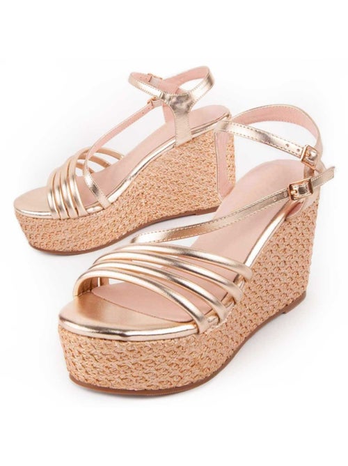 Sandalo Sparto Zeppa Materiale Sintetico Montevita - Kiabi