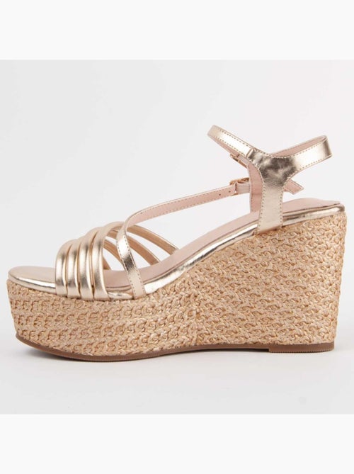 Sandalo Sparto Zeppa Materiale Sintetico Montevita - Kiabi