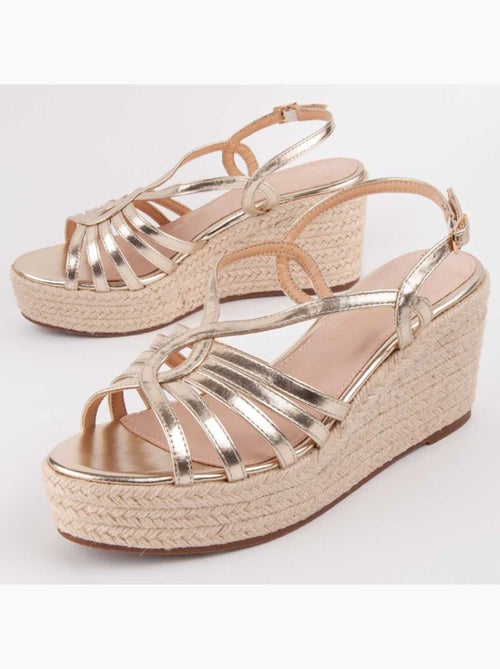 Sandalo Sparto Zeppa Materiale Sintetico Montevita - Kiabi