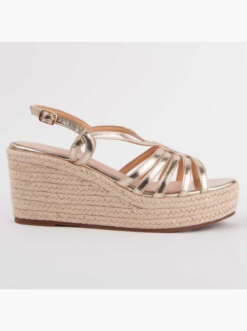 Sandalo Sparto Zeppa Materiale Sintetico Montevita - Kiabi