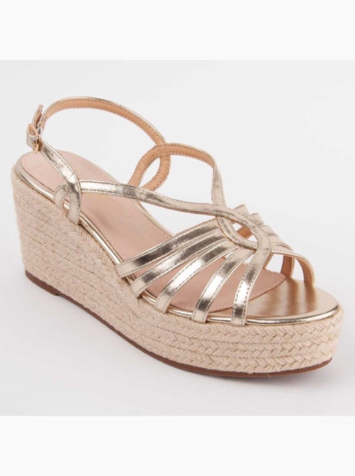 Sandalo Sparto Zeppa Materiale Sintetico Montevita - Kiabi