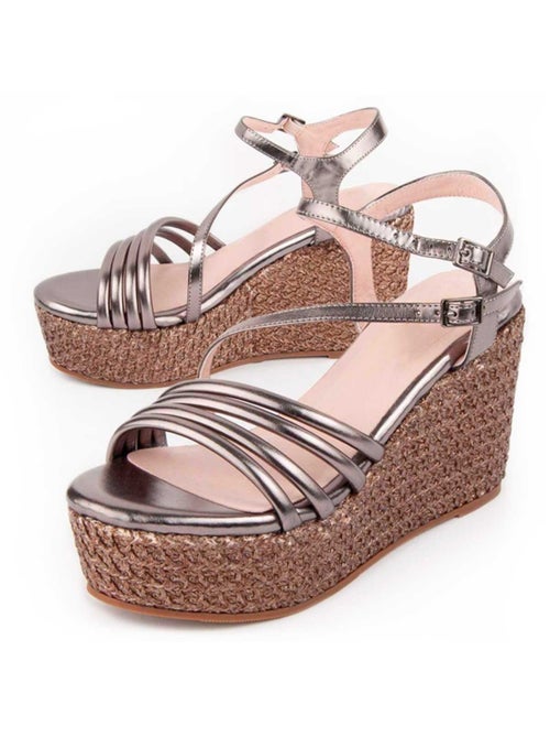 Sandalo Sparto Zeppa Materiale Sintetico Montevita - Kiabi