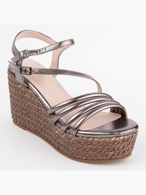 Sandalo Sparto Zeppa Materiale Sintetico Montevita - Kiabi