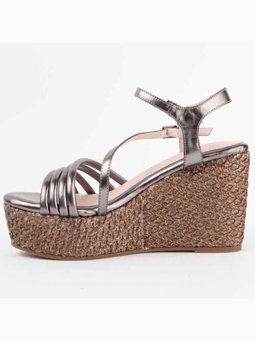 Sandalo Sparto Zeppa Materiale Sintetico Montevita - Kiabi