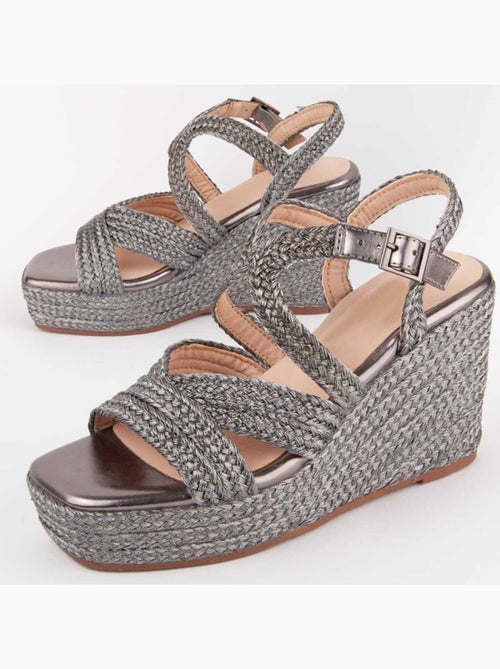 Sandalo Sparto Zeppa Materiale Sintetico Montevita - Kiabi