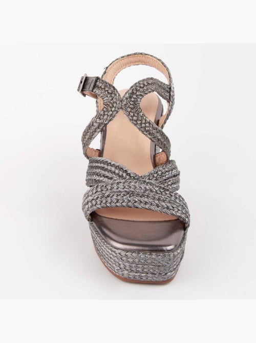 Sandalo Sparto Zeppa Materiale Sintetico Montevita - Kiabi