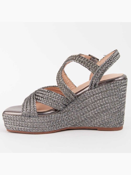 Sandalo Sparto Zeppa Materiale Sintetico Montevita - Kiabi