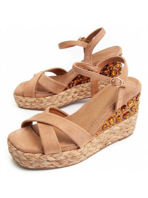 Sandalo Sparto Zeppa Materiale Sintetico Montevita - Kiabi