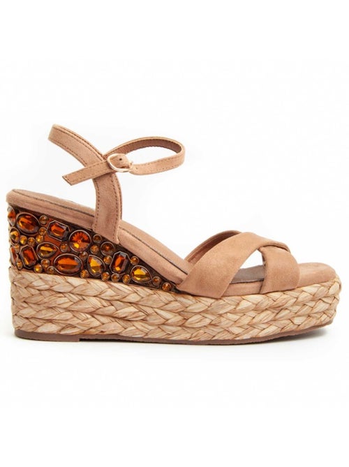 Sandalo Sparto Zeppa Materiale Sintetico Montevita - Kiabi