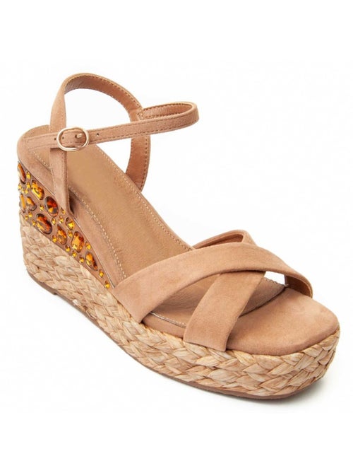 Sandalo Sparto Zeppa Materiale Sintetico Montevita - Kiabi