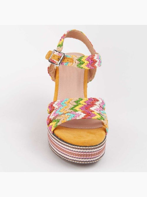 Sandalo Sparto Zeppa Materiale Sintetico Montevita - Kiabi