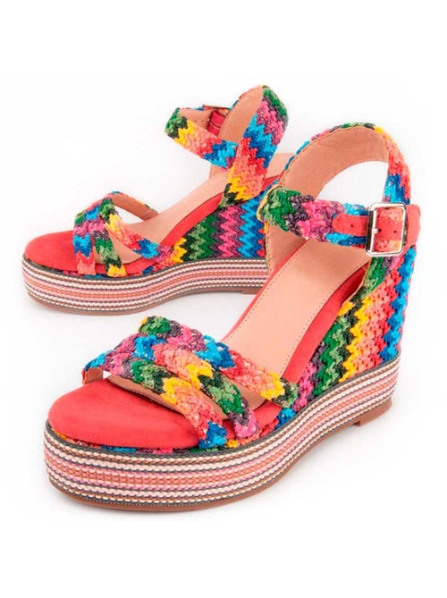 Sandalo Sparto Zeppa Materiale Sintetico Montevita - Kiabi