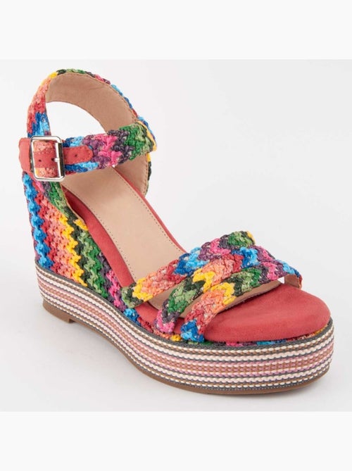 Sandalo Sparto Zeppa Materiale Sintetico Montevita - Kiabi