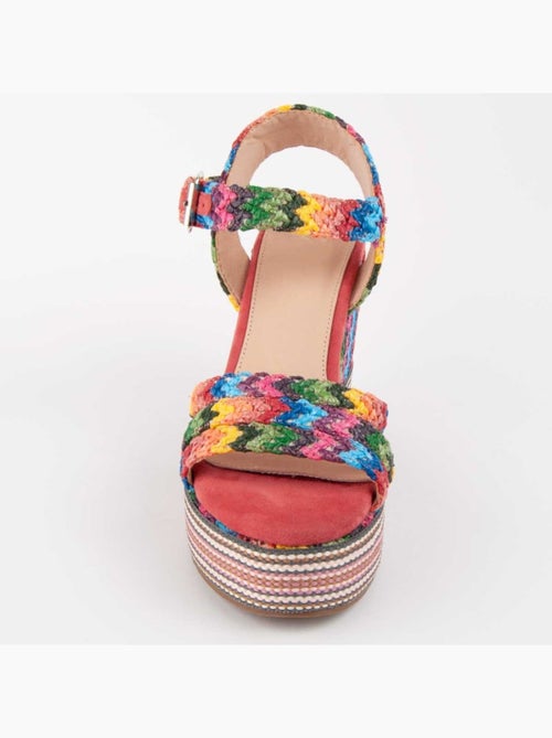 Sandalo Sparto Zeppa Materiale Sintetico Montevita - Kiabi