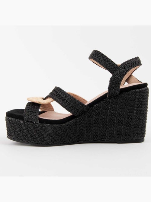 Sandalo Sparto Zeppa Materiale Sintetico Montevita - Kiabi