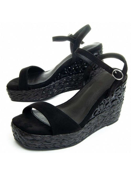 Sandalo Sparto Zeppa Materiale Sintetico Montevita - Kiabi