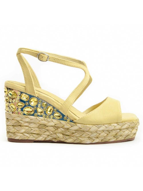 Sandalo Sparto Zeppa Materiale Sintetico Montevita - Kiabi