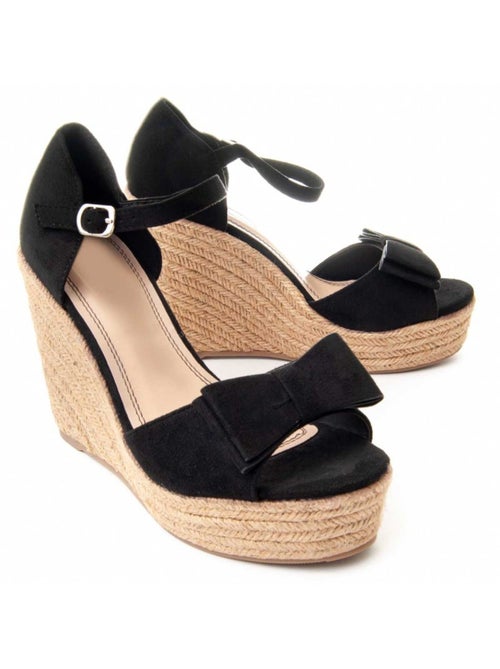 Sandalo Sparto Zeppa Tessuto Montevita - Kiabi