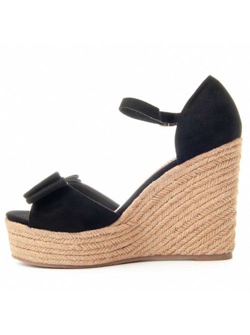 Sandalo Sparto Zeppa Tessuto Montevita - Kiabi