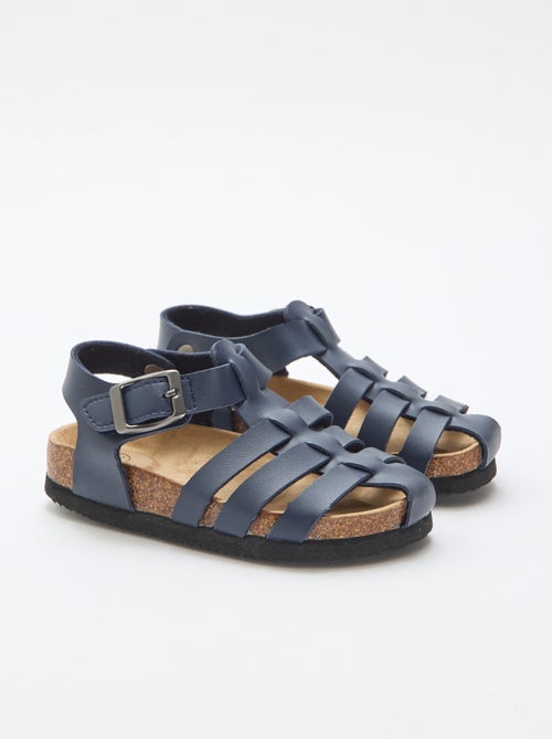 Sandalo stampato tinta unita con cinturini - Kiabi