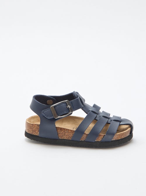 Sandalo stampato tinta unita con cinturini - Kiabi