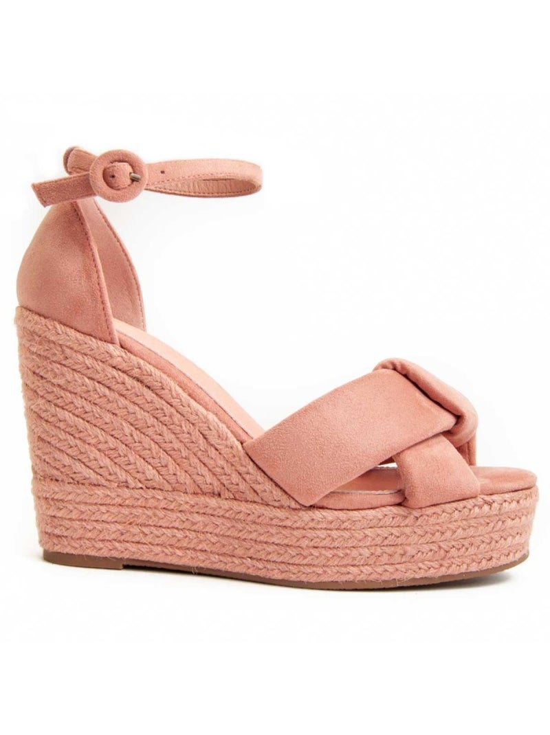 Sandalo Zeppa Materiale Sintetico Montevita Rosa - Kiabi