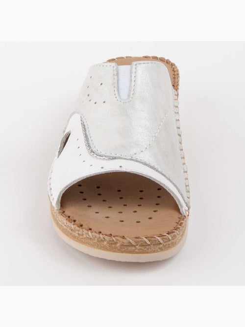 Sandalo Zeppa Pelle Naturale Purapiel - Kiabi