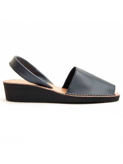 Sandalo Zeppa Pelle Naturale Purapiel - Kiabi