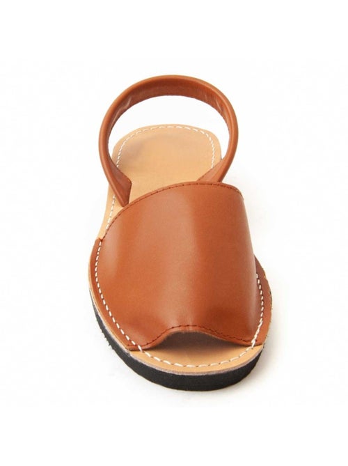 Sandalo Zeppa Pelle Naturale Purapiel - Kiabi