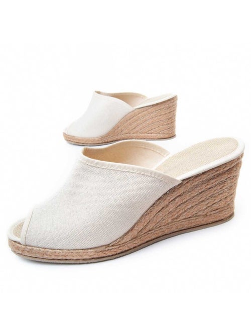 Sandalo Zeppa Tessuto Leindia - Kiabi