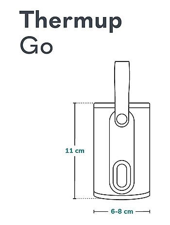 Scalda biberon portatile LIONELO Thermup Go - USB - Mantiene i biberon caldi fino a 24 ore - Senza B