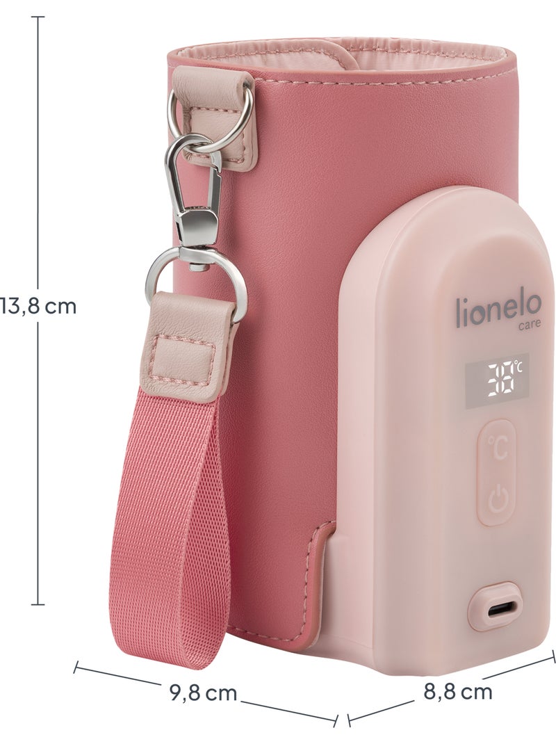 Scalda biberon portatile LIONELO Thermup Go Evo - USB - Per biberon in plastica e vetro ⌀50-80 mm Rosa - Kiabi