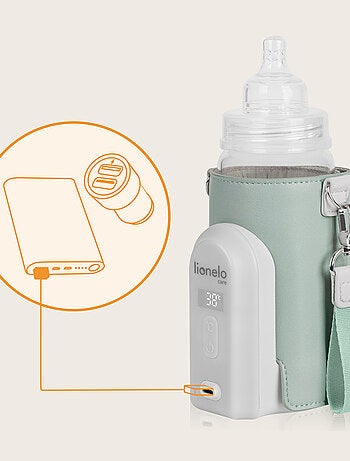 Scalda biberon portatile LIONELO Thermup Go Evo - USB - Per biberon in plastica e vetro ⌀50-80 mm
