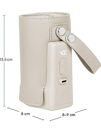 Scalda biberon portatile Lionelo Thermup Go Plus - Senza BPA - 38-50°C - Durata della batteria fino