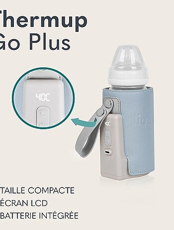 Scalda biberon portatile Lionelo Thermup Go Plus - Senza BPA - 38-50°C - Durata della batteria fino