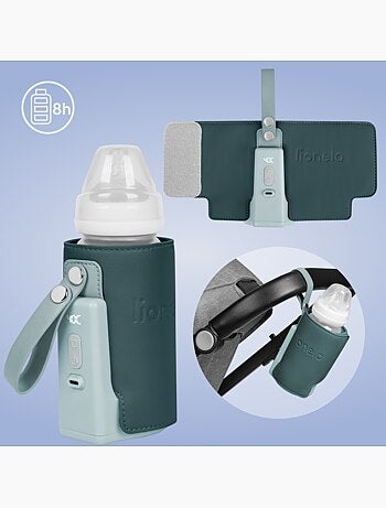 Scalda biberon portatile Lionelo Thermup Go Plus - Senza BPA - 38-50°C - Durata della batteria fino